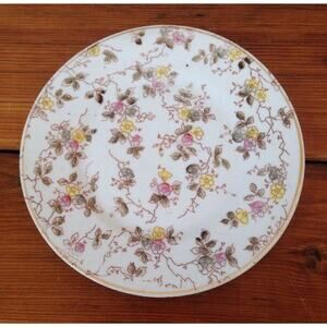 Vtg Antique R Made in Germany Bavaria Floral Flowers China 6.25" Dessert Plate